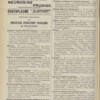 1998 - Page 1986 - Articles originaux des principales publications françaises et étrangères. Académie royale de médecine de Belgique / Aesculape / Annales de dermatologie et de syphiligraphie / Archives d'électricité médicale / Archives de médecine et de pharmacie navales / Archives des maladies de l'appareil digestif et de la nutrition / Archives générales de chirurgie / Biologica / Bulletins et mémoires de la Société anatomique / Bulletin général de thérapeutique / Bulletin médical de l'Algérie / Clinique / Encéphale / Journal de médecine de Bordeaux / Journal de médecine et de chirurgie pratiques / Journal de médecine interne