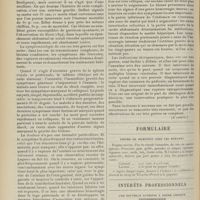 2024 - Page 2012 - Revue générale. Traitement des contusions du rein ; par M. Maurice Gérard... II. Indications thérapeutiques.. (A suivre) / Formulaire. Fièvre de digestion chez les enfants / Intérêts professionnels. Une nouvelle atteinte à notre liberté professionnelle. [Dr Chaume ; Dr P. de Laurière ; Dr Gadaud ; Dr Delbès]