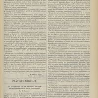 2041 - Page 2029 - Jurisprudence. De l'assistance du médecin traitant aux opérations, et de ses honoraires. [R.-Marcel Petit] / Pratique médicale. Les dyspepsies de la seconde enfance. Leurs conséquences, leur traitement ; par M. Barbour