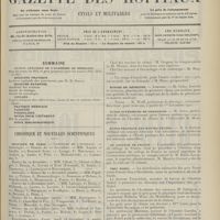 2045 - Page 2033 - Sommaire / Chronique et nouvelles scientifiques. Hôpitaux de Paris / Faculté de médecine de Paris / Écoles de médecine / École supérieur de pharmacie / École pratique des hautes études / Au Collège de France / Prix Nobel / Clinique Tarnier