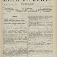 2061 - Page 2049 - Sommaire / Chronique et nouvelles scientifiques. Hôpitaux de Paris / Faculté de médecine de Paris / Facultés de médecine / Guerre / Société clinique de médecine mentale / Statistique / Nécrologie