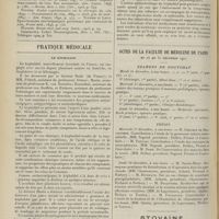 2070 - Page 2058 - Revue générale. Traitement des contusions du rein ; par M. Maurice Gérard... V. Conclusions / Pratique médicale. Le képhaldol / Actes de la Faculté de médecine de Paris du 25 au 30 décembre 1911. Examens de doctorat / Thèses