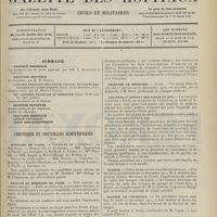 2073 - Page 2061 - Sommaire / Chronique et nouvelles scientifiques. Hôpitaux de Paris / Faculté de médecine de Paris / Facultés de médecine / Concours d'adjuvat des asiles en 1912 / Guerre / Société de l'internat / Les autopsies et la reconstitution des crimes