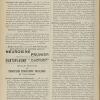 2086 - Page 2074 - Pratique médicale. Signes particuliers de la pneumonie grippale ; par M. Ponchel / Livres nouveaux. Formulaire des agents physiques, par les Docteurs J. Larat, Ray. Durand-Fardel, G. Dagron et Dubois..., avec une préface du Professeur Dieulafoy. [A. Gaullieur l'Hardy] / Vocabulaire médical allemand-français (3e édition), par le Docteur L. Hahn. [A. Lemierre] / Articles originaux des principales publications françaises et étrangères. Deutsche medizinische Wochenschrift / Münchener medizinische Wochenschrift / Wiener klinische Wochenschrift