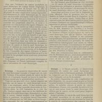 2103 - Page 2091 - Revue générale. Le cancer du canal thoracique ; par M. Albert Piot... I. Historique / II. Etiologie