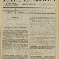 0021 - Page 13 - Sommaire / Chronique et nouvelles scientifiques. Hôpitaux de Paris / Facultés de médecine / Guerre / Médecins inspecteurs des écoles / Association amicale des internes en pharmacies des hôpitaux et hospices civils de Paris / Nécrologie / Nouvelle publication / Hôpital de la Charité / Hôpital Saint-Antoine
