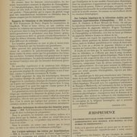 0044 - Page 36 - XIIe Congrès français de médecine. [Lyon, 22-25 octobre 1911]. Communications sur les hémolysines. Hémolyse et bilirubigénie. M. G. Froin... / Rapports de l’hémolyse et des hématies granuleuses. M. Noël Fiessinger... / Nouvelles techniques de coloration des hématies granuleuses. MM. Noël Fiessinger et Rondowska... / Sur l’origine splénique des ictères par hyperhémolyse. MM. A. Gilbert et E. Chabrol... / Sur l’origine hépatique de la bilirubine établie par les injections expérimentales d’hémoglobine. MM. A. Gilbert, E. Chabrol et Henri Bénard... (A suivre) / Jurisprudence. Une femme peut-elle faire partie de la commission administrative d’un hospice, d’un hôpital ou d’un bureau de bienfaisance ? [R.-Marcel Petit]