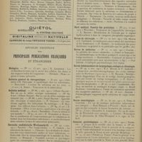 0046 - Page 38 - Chronique et nouvelles scientifiques (suite). Guerre / Articles originaux des principales publications françaises et étrangères. Biologica / Bulletin général de thérapeutique / Bulletin médical / Deutsche medizinische Wochenschrift / Münchener medizinische Wochenschrift / Nord médical. Gazette des praticiens / Revue de chirurgie / Revue de médecine / Revue hebdomadaire de laryngologie, otologie et rhinologie / Revue neurologique / Semaine gynécologique / Semaine médicale