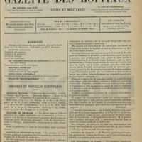 0085 - Page 77 - Sommaire / Chronique et nouvelles scientifiques. Hôpitaux de Paris / Facultés de médecine / Faculté de médecine de Paris / Collège de France / Les immondices de Paris / Distinctions honorifiques