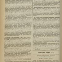 0096 - Page 88 - XIIe Congrès français de médecine. [Lyon, 22-25 octobre 1911]. Communications sur les diurétiques. Opothérapie hépatique et diurése. M. Perrin... / Médication diurétique et cure de diurèse par les eaux minérales. M. J. Cottet... / La diurèse et les diurétiques. M. L. Becq... / Etude expérimentale sur la diurèse et la résistance globulaire. MM. Bonnamour et Roubier... / Action diurétique et déchlorurante du chlorure de calcium. M. Vitry... / Les troubles de la diurèse dans les affections hépatiques. MM. Gilbert et M. Villaret... (A suivre) / Pratique médicale. Quelques complications nerveuses de la tuberculose ; par M. le Docteur J. Meillant