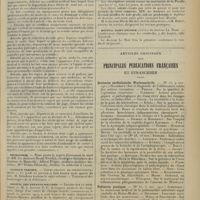 0131 - Page 123 - Chronique et nouvelles scientifiques. Les certificats médicaux devant la justice / Nécrologie / Clinique Tarnier / Hôpital des Enfants-Malades / Hôpital Saint-Antoine / Articles originaux des principales publications françaises et étrangères. Deutsche medizinische Wochenschrift / Pédiatrie pratique