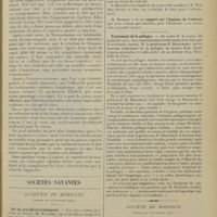 0137 - Page 129 - Action du salvarsan sur la névrite optique tabétique ; par M. Lacapère... / Sociétés savantes. Académie de médecine. (Séance du 23 janvier 1912). Sur un procédé d’orchidopexie. M. Walther / Traitement de la pellagre. M. le Professeur R. Blanchard / Société de biologie. (Séance du 20 janvier 1912). Modifications du sang chez les radiologues. M. Aubertin