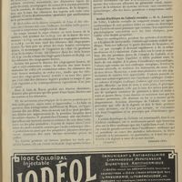 0157 - Page 149 - XIIe Congrès français de médecine. [Lyon, 22-25 octobre 1911]. Communications sur les diurétiques (fin). Bains carbo-gazeux. M. A. Mougeot... / Action diurétique de l’adonis vernalis. M. G. Lemoine... (A suivre)