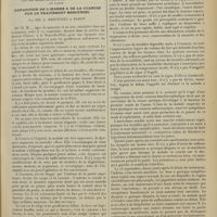 0165 - Page 157 - Compression du tronc veineux brachio-céphalique droit chez une malade atteinte d'anévrisme de la crosse de l'aorte. Disparition de l’oedème & de la cyanose par le traitement mercuriel ; par MM. L. Babonneix et Baron