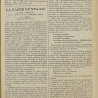 0167 - Page 159 - Compression du tronc veineux brachio-céphalique droit chez une malade atteinte d'anévrisme de la crosse de l'aorte. Disparition de l’oedème & de la cyanose par le traitement mercuriel ; par MM. L. Babonneix et Baron / La carie dentaire ; par MM. L. Dieulafé... et A. Herpin...