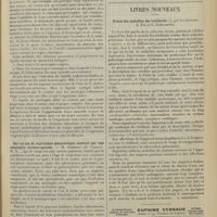 0185 - Page 177 - XIIe Congrès français de médecine. [Lyon, 22-25 octobre 1911]. Communications sur les méningites et les maladies nerveuses. Traitement des méningites aiguës par la dilution du liquide céphalo-rachidien au moyen d'injections multiples de liquide rachidien artificiel. M. Henri Aboulker... / Sur un cas de septicémie gonococcique terminé par une méningite cérébro-spinale. M. Gimbert... (A suivre) / Livres nouveaux. Précis des maladies des vieillards ; par les Docteurs A. Pic et S. Bonnamour. [L. Babonneix]
