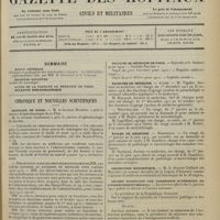 0189 - Page 181 - Sommaire / Chronique et nouvelles scientifiques. Hôpitaux de Paris / Faculté de médecine de Paris / Facultés de médecine / Écoles de médecine / Distinction honorifique / Décret instituant une commission supérieure de l’enseignement médical