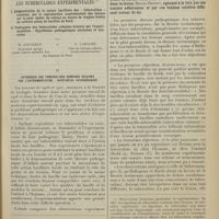 0193 - Page 185 - Revue générale. Étiologie & pathogénie des tuberculides cutanées. Les tuberculides expérimentales. I. Démonstration de la nature bacillaire des « tuberculides » cutanées, par la reproduction expérimentale des lésions sur la peau épilée du cobaye au moyen de simples frottis de cultures pures de bacilles de Koch. II. Pathogénie des tuberculides cutanées éclairée par l'expérimentation : Hypothèses pathogéniques anciennes et nouvelles ; par H. Gougerot... et G. Laroche...