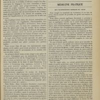 0209 - Page 201 - Plaie du crâne par usure ; par C. Lepoutre... et J. Sablé... / Médecine pratique. De l’auscultation dorsale du coeur. [M. Brelet]