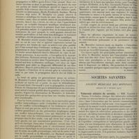 0210 - Page 202 - Médecine pratique. De l’auscultation dorsale du coeur. [M. Brelet] / Sociétés savantes. Société médicale des hôpitaux. (Séance du 2 février 1912). Tubercule solitaire du cervelet. MM. Garnier et J. Thiers