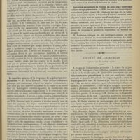 0211 - Page 203 - Sociétés savantes. Société médicale des hôpitaux. (Séance du 2 février 1912). Tubercule solitaire du cervelet. MM. Garnier et J. Thiers / Myélite post-érysipélateuse. MM. Lesné et François / Le signe des spinaux et la fréquence de la pleurésie séro-fibrineuse. M. Félix Ramond / Opération unilatérale de Freund au cours d’un syndrome asthmo-symphysémateux. MM. Sicard et Gutmann / Société de chirurgie. (Séance du 31 janvier 1912). M. Souligoux : Hématomes sous-pleurétiques