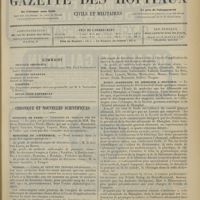 0217 - Page 209 - Sommaire / Chronique et nouvelles scientifiques. Hôpitaux de Paris / Ministère de l’intérieur / Guerre / École allemande de médecine à Shanghaï / Nécrologie / Clinique Tarnier