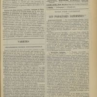 0225 - Page 217 - Sociétés savantes. Société de biologie. (Séance du 3 février 1912). Structure de la portion réfléchie du tendon du long péronier latéral du chimpanzé. MM. Ed. Retterer et Aug. Lelièvre / Fixation des doses minima mortelles, toxiques et thérapeutiques, de chlorure de baryum donné par la voie sous-cutanée à la grenouille, au pigeon et au lapin / Variétés. Une dangereuse pratique anticonceptionnelle / Notes pour l’internat. Les paralysies saturnines