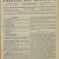 0293 - Page 285 - Sommaire / Chronique et nouvelles scientifiques. Hôpitaux de Province / Faculté de médecine de Paris