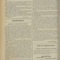 0306 - Page 298 - XIIe Congrès français de médecine. [Lyon, 22-25 octobre 1911]. Communications sur la syphilis. Modifications des globules sanguins après injection de 606. MM. Lucien Thévenot et E. Brissaud. (A suivre) / Jurisprudence. Médecins et établissements thermaux. [R.-Marcel Petit] / Notes de thérapeutique. Troubles gastriques dans la grossesse