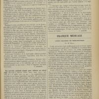 0403 - Page 395 - Chirurgie. Sur la dystrophie adiposo-génitale dans les néoplasmes dans le territoire de l'hypophyse particulièrement au point de vue de la pratique chirurgicale. (L. Pick. Deut. med. Wochen., 19 oct. 1911... ; 26 oct. 1911... ; 2 nov. 1911.... et 9 nov. 1911...). [A. Lemierre] / Une nouvelle méthode simple pour enlever un calcul rénal. (Howard A. Kelly, Journ. Amer. med. Assoc... 1er juillet 1911...). [F. Gardner] / Neurologie. Un cas de maladie de Friedreich avec autopsie. (A. Lambrior. Revue neurol., 1911...). [L. Alquier] / Pratique médicale. L'iode colloïdal en thérapeutique ; par M. Blanc