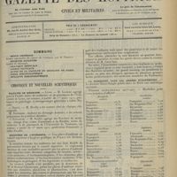 0409 - Page 401 - Sommaire / Chronique et nouvelles scientifiques. Facultés de médecine / Ministère de l'intérieur / La commission permanente de réforme des études médicales et l'opinion / La morbidité dans les armées européennes