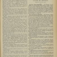 0419 - Page 411 - Revue générale. Formes anormales du cancer de l'estomac ; par M. Thibaut... / Sociétés savantes. Société de chirurgie. (Séance du 28 février 1912). Appareils amovo-inamovibles. M. Potherat, sur un travail de M. Salutrynski... / Kyste dermoïde du mésentère. M. Kirmisson, un travail de M. Soubeyran... / Déchirure du rein. Néphrectomie. M. Legueu, sur une observation de M. Le Jemtel...