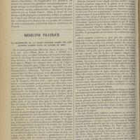 0432 - Page 424 - Processus d'attaque dans la carie dentaire ; par M. A. Herpin... / Médecine pratique. La fermeture de la plaie cutanée après les opérations larges pour le cancer du sein. [M. Lance]