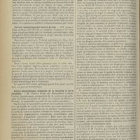 0450 - Page 442 - Sociétés savantes. Société de biologie. (Séance du 9 mars 1912). Influence de la voie d'administration sur la production des vomissements chez le pigeon / Les substances chimiques solubles peuvent-elles être éliminées par l'intestin ? MM. Breton, Bruyant et Mézie / Pouvoir hémolytique de l'extrait de rate. MM. Achard, Foix et Salin / Action physiologique comparée de la nicotine et de la nicotéine. M. Charles Fleig... / Avis / Analyses. Médecine. L'hydrémie des brightiques et des cardiaques oedémateux. (E. Vaucher, Thèse de Paris, 1911, J. Rousset...). [M. Brelet] / Médecine infantile. Exanthèmes après vaccination chez les enfants. (Mme Mathilde de Biehler... Arch. de méd. des enfants, avril 1911). [L. Babonneix]