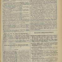 0475 - Page 467 - Chronique et nouvelles scientifiques. Protection aux États-Unis de l'insigne de la Croix-Rouge / Nécrologie / Enseignement de la radiologie médicale / Hôpital Necker / Chemins de fer de Paris-Lyon-Méditerranée / Actes de la Faculté de médecine de Paris du 25 au 30 mars 1912. Thèses / Bulletin bibliographique