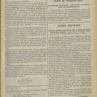 0501 - Page 493 - Variétés. Superstitions médicales en Andalousie. . [A. Gaullieur l'Hardy] / Notes de thérapeutique. Tuberculose pulmonaire : alimentation supplémentaire et reminéralisation / Livres nouveaux. Atlas des maladies externes de l'oeil, à l'usage des praticiens et des étudiants, par le Docteur R. Greef, traduit par le Docteur C. Hahn, préface du Docteur V. Morax. [L. Babonneix]