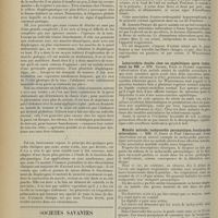 0532 - Page 524 - Médecine pratique. Examen clinique de la fonction diaphragmatique ; par Henri Paillard... / Sociétés savantes. Société médicale des hôpitaux. (Séance du 22 mars 1912). Ostéo-arthropathie hypertrophiante et polyurie. M. Apert / Labyrinthite double chez un syphilitique après traitement au 606. MM. Sicard, Fage et Guisez / Maladie mitrale ; tachycardie paroxystique, bradycardie intercalaire. MM. O. Josué et Paul Chevallier