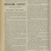 0546 - Page 538 - Notes pour l'internat. Diagnostic des comas. (A suivre) / Avis