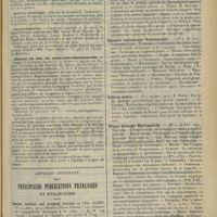0583 - Page 575 - Chronique et nouvelles scientifiques. Hommage au Professeur Grasset / Nécrologie / Hôpital Trousseau / Physiothérapie / Chemins de fer de Paris-Lyon-Méditerranée / Articles originaux des principales publications françaises et étrangères. Boston medical and surgical Journal / Deutsche medizinische Wochenschrift / Riforma medica / Wiener klinische Wochenschrift