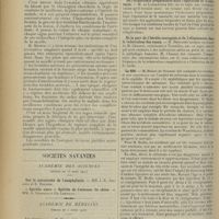 0590 - Page 582 - Les fractures du rachis cervical chez les plongeurs ; par M. A. Dejouany... / Sociétés savantes. Académie des sciences. (Séance du 25 mars 1912) / Académie de médecine. (Séance du 2 avril 1912). Les sérums. M. Netter / De l'iridectomie préparatoire dans l'opération de la cataracte. M. de Lapersonne / De la part de l'hérédo-contagion et de l'allaitement dans la tuberculose des veaux. M. Benjamin, un travail de M. Chaussé / Le 606. M. Bodin... / Société de biologie. (Séance du 30 mars 1912). Note sur la tension artérielle de deux aviateurs, après un vol plané de 2050 mètres d'altitude. M. O. Crouzon