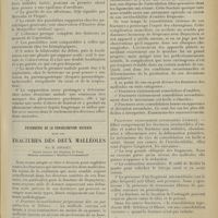 0621 - Page 613 - Trois cas de parotidite suppurée chez des aliénés ; par R. Horand et P. Puillet / Pathogénie de la consolidation vicieuse dans les fractures des deux malléoles ; par M. Froget...