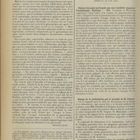 0704 - Page 696 - IVe Congrès de physiothérapie des médecins de langue française (Paris, 9-11 avril 1912). Gymnastique suédoise / Avis / Sociétés savantes. Société médicale des hôpitaux. (Séance du 19 avril 1912). Sténose laryngée provoquée par une trachéite suppurée. Trachéotomie. Guérison. MM. Caussade et Willette / Dosage de la cholestérine par le procédé de M. Grigaut