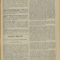 0737 - Page 729 - Sociétés savantes. Société de biologie. (Séance du 20 avril 1912). Action des différents solvants de la sécrétine et des excitants de la sécrétion pancréatique, et leur classification physiologique. M. S. Lalou / Influence d'une alimentation riche en oxalates sur la sensibilité des lapins à l'urohypotensine. MM. Abelous et Bardier / Suppression définitive du tissu thymique par la roentgenthérapie. MM. Regaud et R. Cremieu / Bacilles typhiques algériens. MM. Raynaud et Nègre / Pilocarpine et sécrétion pancréatique. M. Hustin / Pratique médicale. Le salène et ses applications en thérapeutique ; par M. A. Eibig...