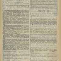 0743 - Page 735 - Chronique et nouvelles scientifiques. Les médecins et la déclaration des maladies épidémiques / IVe Congrès international de l'éducation physique / Ministère de l'Intérieur / Institut de puériculture de l'Hospice des Enfants-Assistés / Hôpital Beaujon / Chemins de fer de Paris-Lyon-Méditerranée / Livres nouveaux. La médecine d'urgence. Symptômes, diagnostic, traitement immédiat, par le Docteur Oddo..., avec une introduction du Professeur Grasset. [J. Milhit] / Régime de l'enfant, par le Docteur René Coüetoux. [A. Gaullieur l'Hardy]