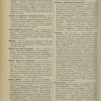 0754 - Page 746 - Articles originaux des principales publications françaises et étrangères. Archives d'électricité médicale expérimentales et cliniques / Archives de médecine des enfants / Archives de médecine et de pharmacie militaires / Archives générales de chirurgie / Biologica / Bulletin d'oto-rhino-laryngologie / Bulletin général de thérapeutique / Bulletin médical / Bulletin médical de l'Algérie / Münchener medizinische Wochenschrift / Policlinico / Riforma medica