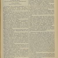 0761 - Page 753 - Diphtérie spasmogène. Type tétanos sans extérioration membraneuse ; par MM. Émile Bitot... et Pierre Mauriac...