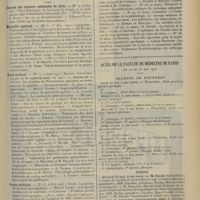 0823 - Page 815 - Articles originaux des principales publications françaises et étrangères. Journal des sciences médicales de Lille / Marseille médical / Paris médical / Presse médicale / Actes de la Faculté de médecine de Paris du 20 au 25 mai 1912. Examens de doctorat / Thèses