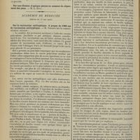 0864 - Page 856 - Sociétés savantes. Académie des sciences. (Séance du 6 mai 1912). Nouvelles expériences sur l'épuration bactériologique des huitres en eau filtrée. M. Fabre-Domergue / Académie de médecine. (Séance du 13 mai 1912). Sur la vaccination antityphique. A propos de 5 000 cas de vaccination antityphique. M. Vincent / Elections
