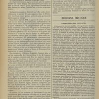 0878 - Page 870 - Un cas de contusion abdominale avec rupture musculaire & hernie ventrale traumatique secondaire ; par MM. Phélip et de Beaufond... / Médecine pratique. L'hematémèse des tabétiques. [M. Brelet]