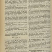 0880 - Page 872 - Sociétés savantes. Société médicale des hôpitaux. [Séance du 10 mai 1912 (fin)]. A propos de la tuberculose inflammatoire. M. Milian, à l'appui des idées défendues par M. Poncet / (Séance du 17 mai 1912). Traitement de la fièvre typhoïde par les lavements de cultures tuées de bacilles d'Eberth. MM. Jules Courmont et Rochaix... / Crise de tachycardie paroxystique à forme auriculaire chez une jeune fille atteinte de sténose mitrale. MM. E. Barié et Daniel Routier / Un cas sporadique de fièvre de Malte. MM. P.-Emile Weil et P.-D Ménard / Septico-pyohémie à staphylocoques dans la convalescence de la fièvre typhoïde. MM. Mosny et J. Dumont